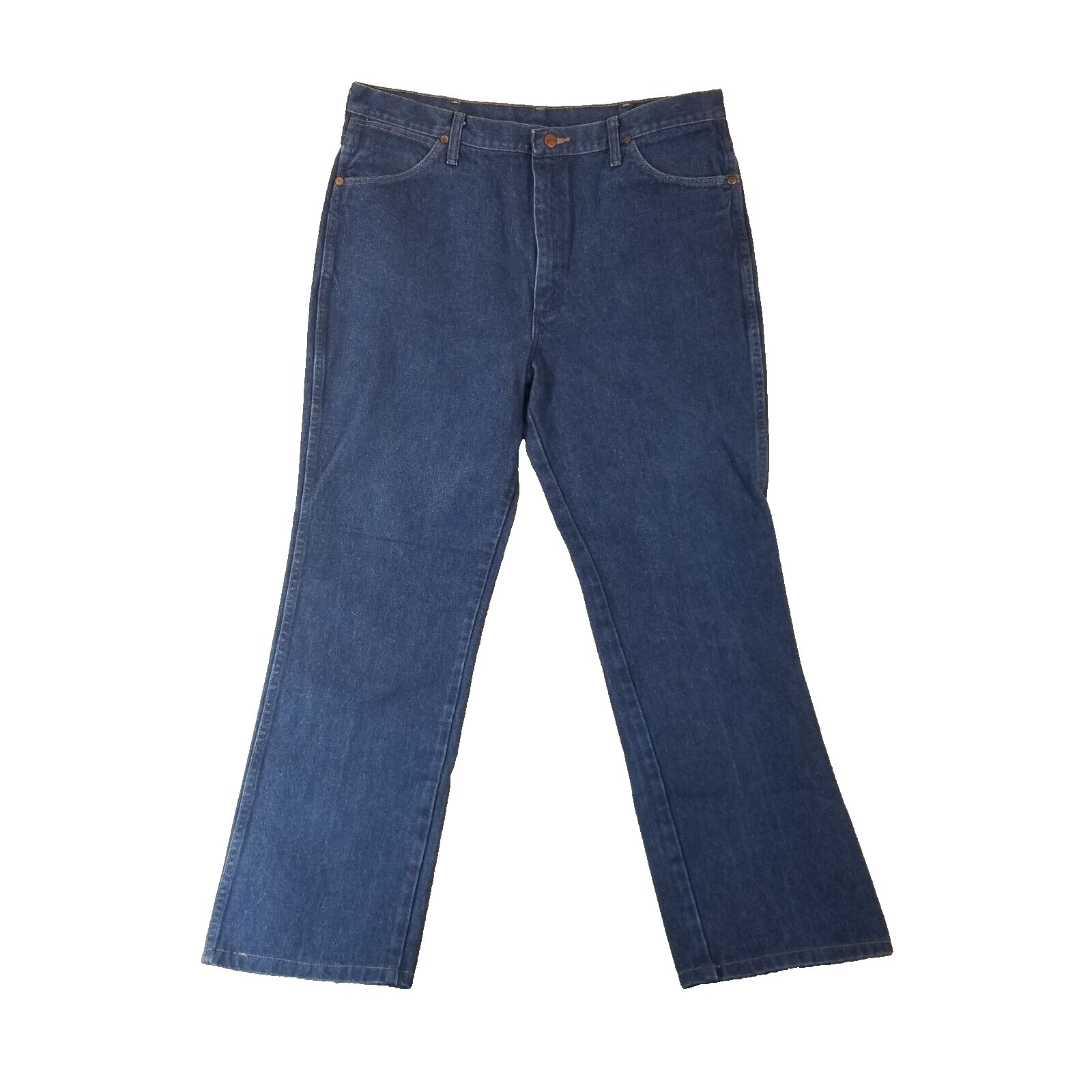 Wrangler Jeans Men's 38x29 Cowboy Cut Straight Blue Denim Pants 936pwd